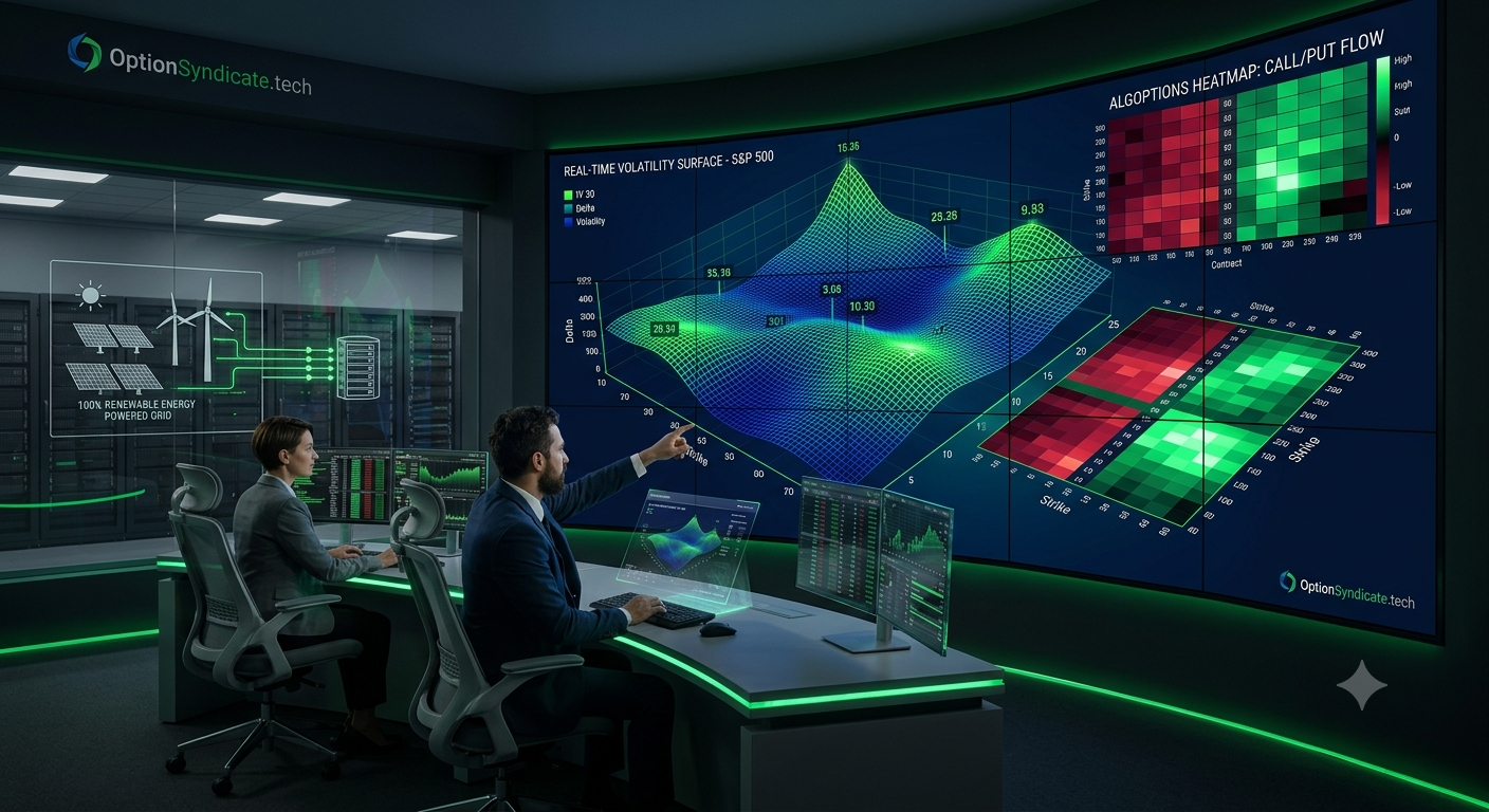 Real-time Volatility Surface & Algorithmic Options Heatmap